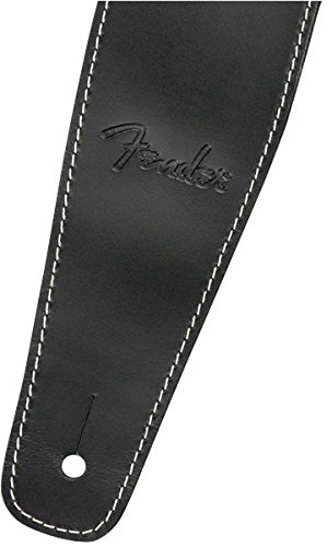 Fender Broken-In Leather Guitar Strap, Guitar Accessories, 2.5in, Black