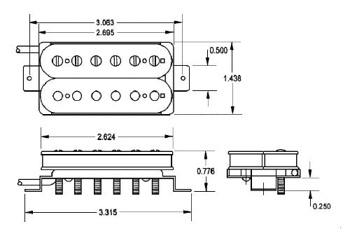 Seymour Duncan Pegasus Trembucker Humbucker - black