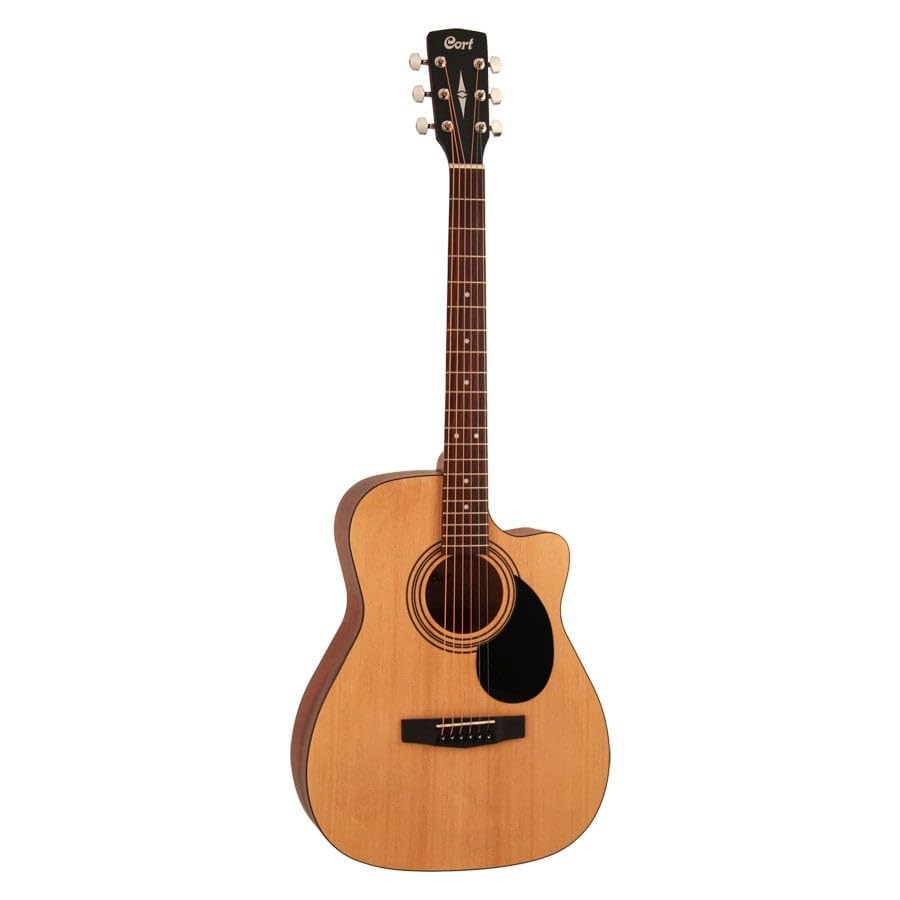 Cort Af500C Standard Series 39 Concert Cutaway Acoustic Guitar  Open Pore Finish, Spruce Top, Mahogany Back & Sides