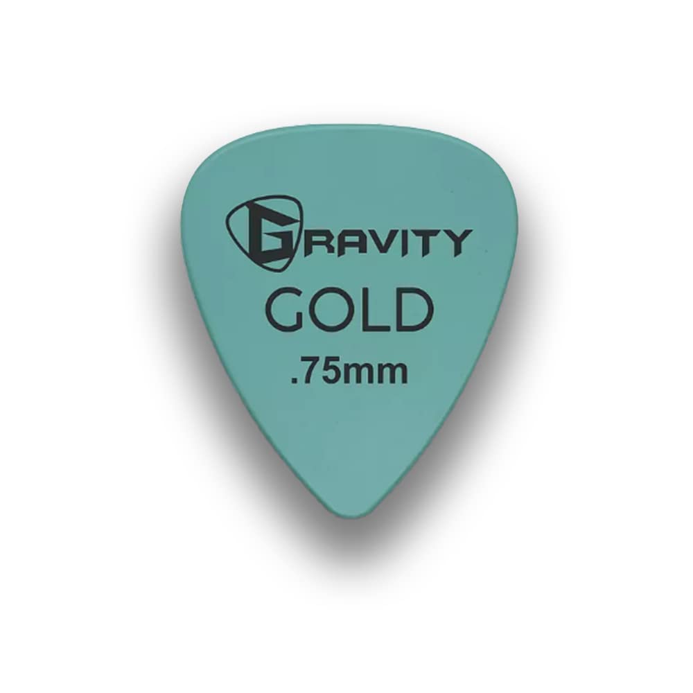 Gravity Gold Series Guitar Picks - Ideal For Beginners & Professionals - Lightweight And Durable - Pack of 4