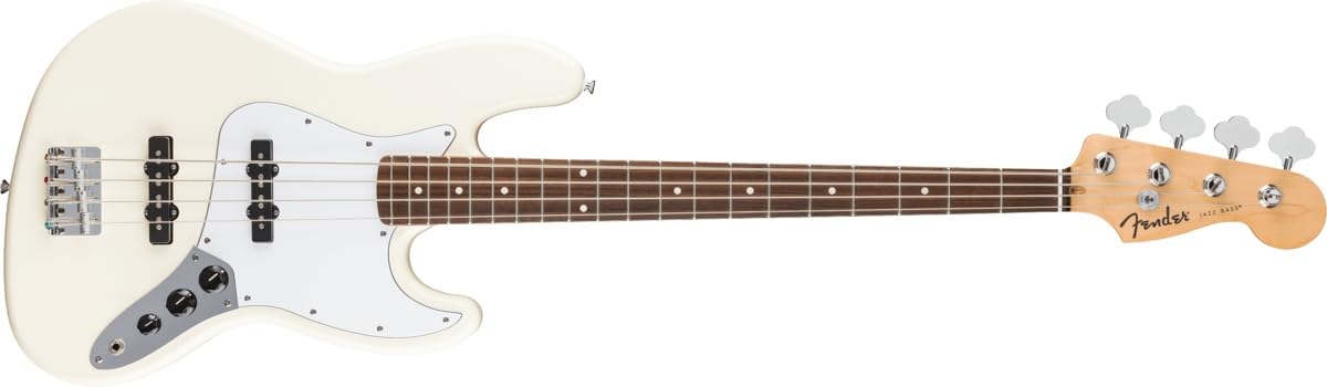 Fender Standard Jazz Bass - Olympic White, Laurel Fingerboard
