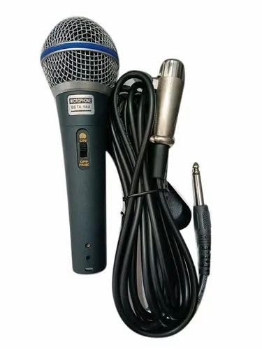 Sonia Musicals Dynamic Microphone Wired For Singing, Cordless Karaoke Mic With 9.8Ft/3M Xlr Cable, With On/Off Switch (Au-Wdm01)