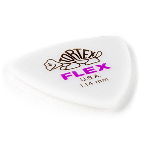 Jim Dunlop Dunlop Tortex Flex Triangle 1.14mm Purple Guitar Pick-72 Pack (456R1.14)