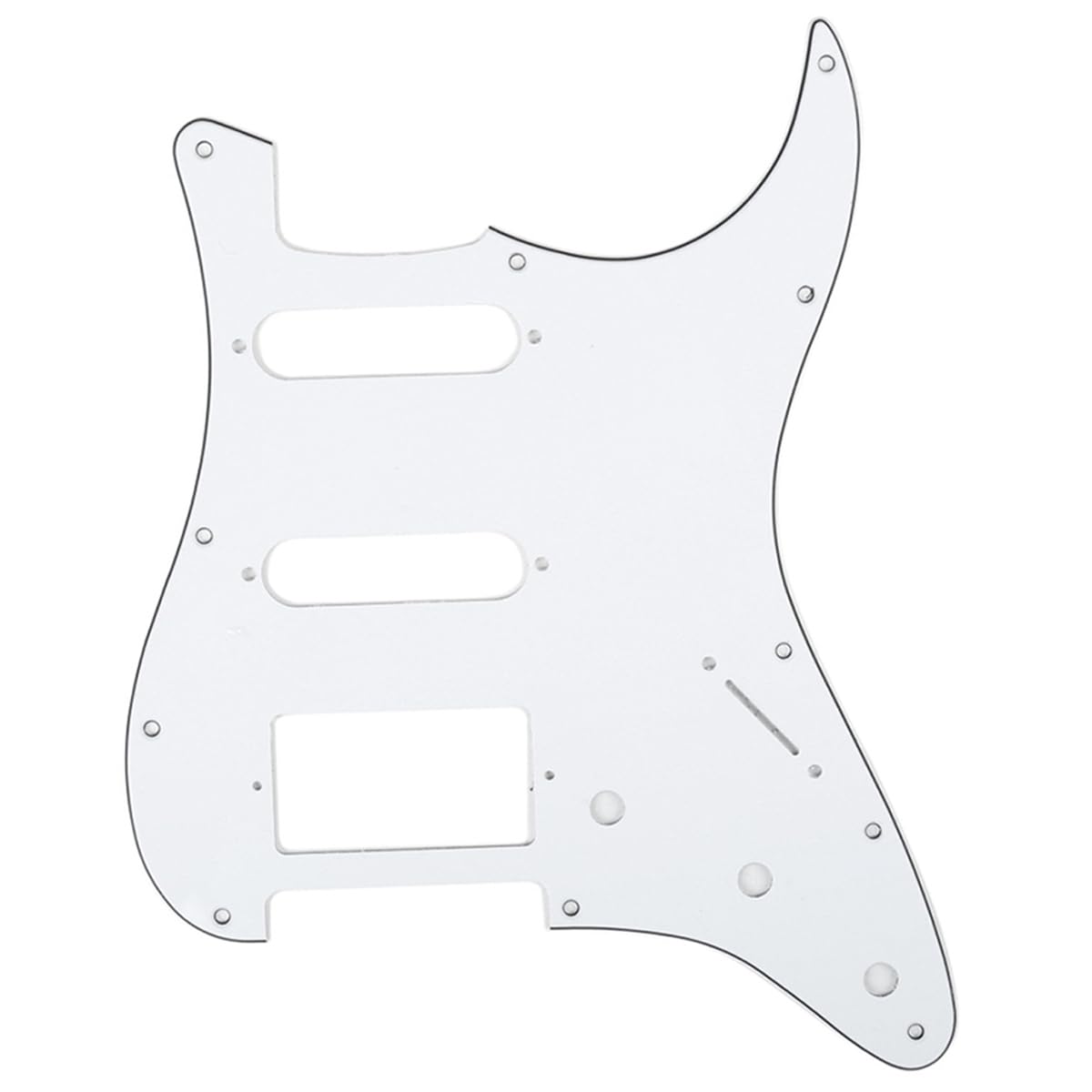 Musiclily HSS 11 Holes Strat Electric Guitar Pickguard Scratch Plate for Fender USA/Mexican Made American Standard Stratocaster 
