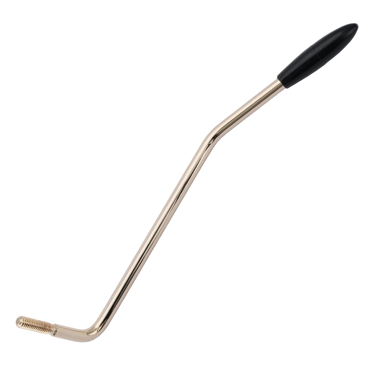Musiclily Pro Unf #10-32 4.8Mm Thread-In Steel Tremolo Arm Whammy Bar Vibrato Arm For Strat Style Electric Guitar, Gold With Bla