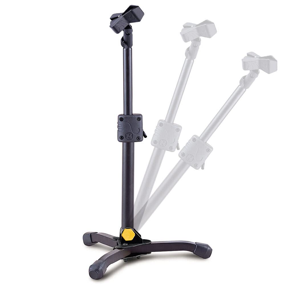 Hercules Stands MS300B Low Profile Straight Microphone Stand - with EZ Mic Clip