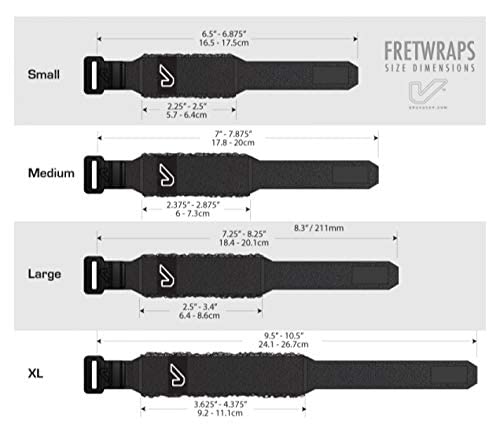 Gruv Gear FretWraps String Muter 1-Pack (Black, Medium) (FW-1PK-MD)