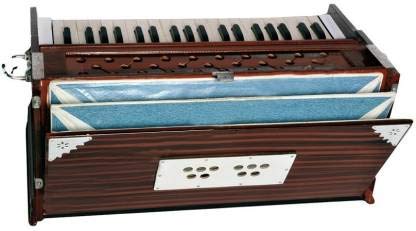 Harmonium Double Bellow 39 Keys 7 Stopper, Dark Brown Color, Pack Of 1