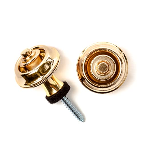 Dunlop SLS1104G Straplok Original Strap Retainer System, Gold