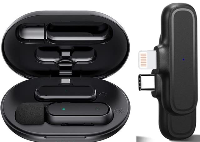 Z6 Digital Mini Portable Wireless Microphone Recording Clip Mic With Receiver For All Android Type C Smart Phone,Ios Iphone Mobi