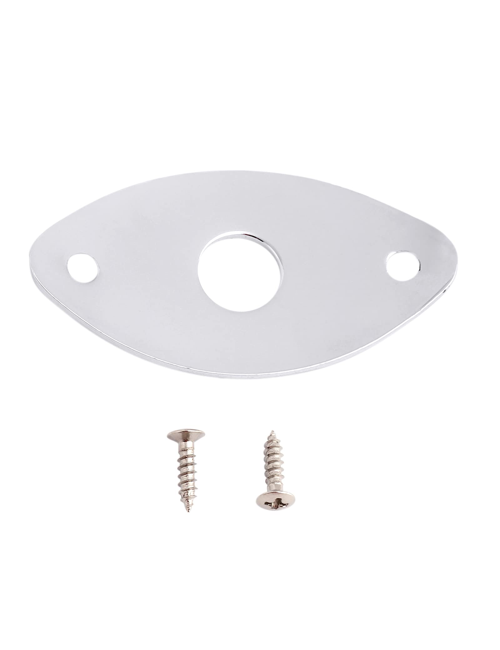 Bogart Guitar Jack Socket Plate Curved Oval Football Style Output Jack Plate Compatible with Les Paul Ibanez Jackson Guitar or B