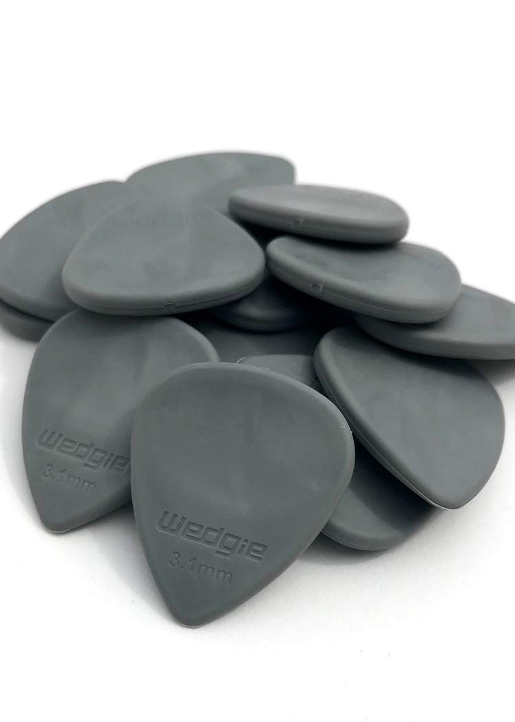 Wedgie WRPR31M 3.1mm Medium Wedgie Rubber Pick Refill, 18 Pieces