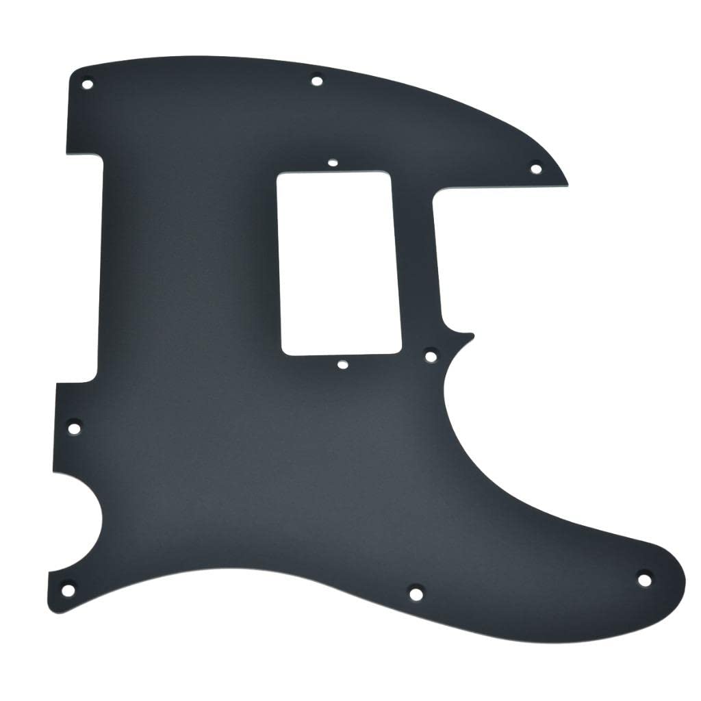 Dopro 8 Hole Matte Aluminum Tele Humbucker Pickguard Metal Anodized TL Pick Guard Scratch Plate for USA/Mexico Tele/Telecaster M