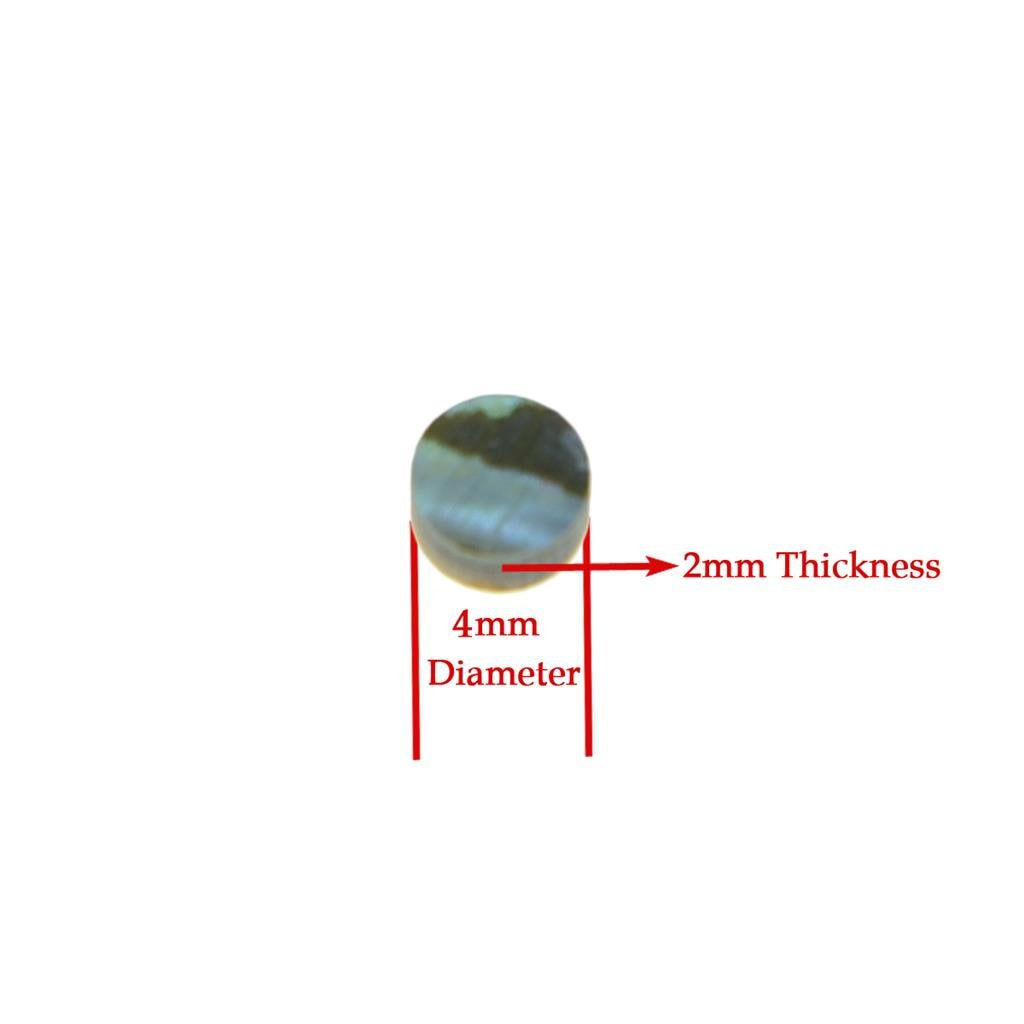 KAISH 20pcs 4x2mm Natural Paua Abalone Shell Guitar Inlay Fingerboard Dots