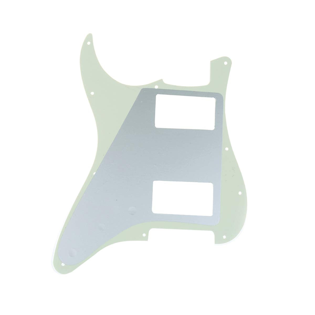 Musiclily Pro 11 Hole HH Guitar Strat Pickguard Humbucker for American/Mexican Fender Standard Stratocaster Modern Style, 3Ply I