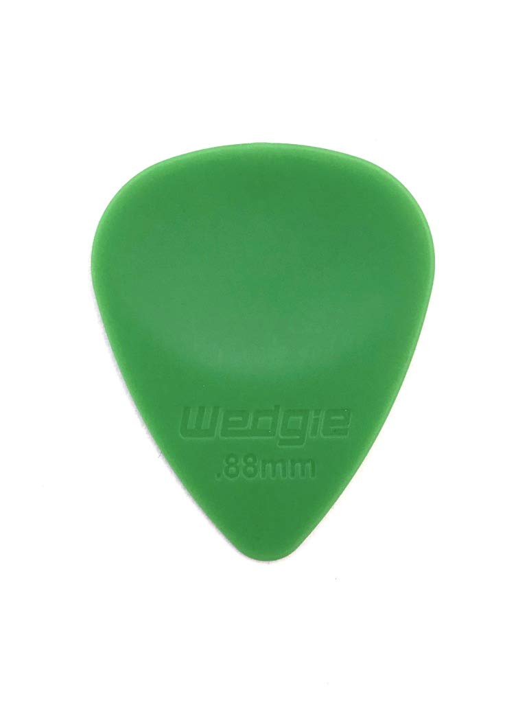 Wedgie Wdpp88 0.88Mm Wedgie Delrin Pick, 12 Pack, Green