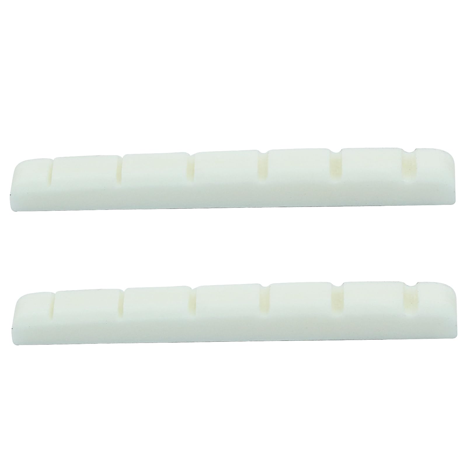 Hordion 42mm Guitar Bone Nut, 6 String Electric Guitar Nut Flat Bottom Pre-Slotted for Strat Tele Guitar (42 X 3.5 X 4.5/3.5mm 2