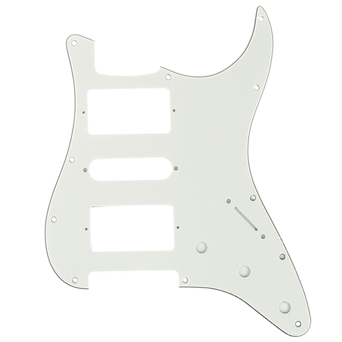Musiclily Pro 11 Hole Hsh Guitar Pickguard Scratch Plate For Fender Us/Mexico Standard Stratocaster Strat St Modern Style, 3Ply