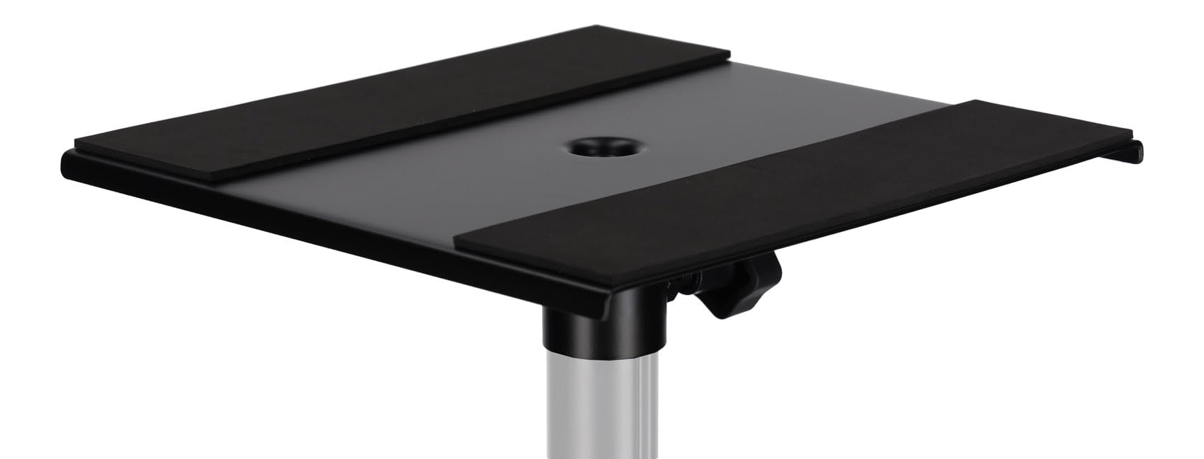 Rockville ACC5 Laptop/Projector/Monitor Shelf, Fits 35MM Pole Mount Speaker Stands, 9.45 x 9 Platform, Foam Padding, 66 lbs. Cap