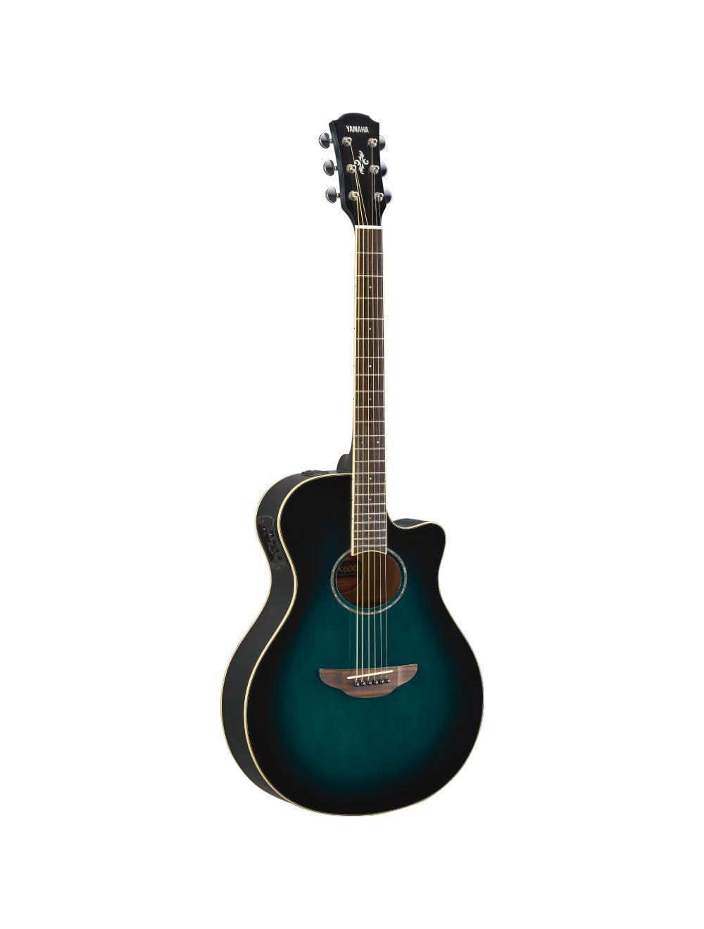 Yamaha Apx600 Thin Body Acoustic-Electric Guitar  Oriental Blue Burst Finish, 6 Strings, Built-In Pickup & Preamp, Comfortable P