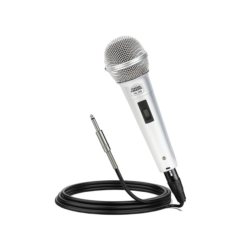 PERSANG PK702 Wired Microphone for Karaoke, PA System, Dynamic Microphone, Clear Vocal Sound, Mic for Karaoke, Speech, Stage, We
