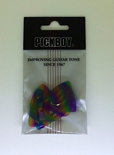 Pickboy Vintage Pick, Rainbow, Cellulose, 1.20mm, 10 picks