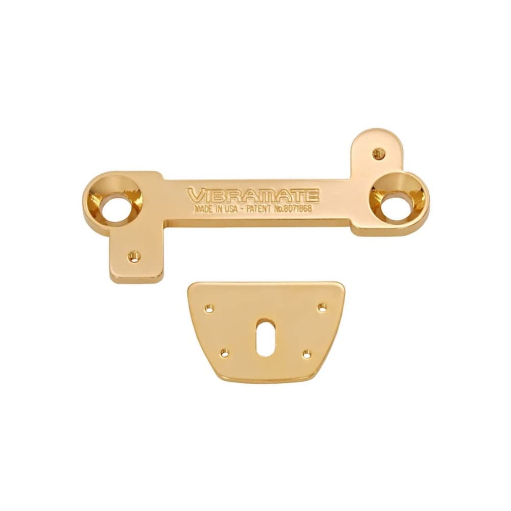 Vibramate V7-Lp-G Mounting Kit For Bigsby B7 Carved Top Les Paul Guitars, Gold