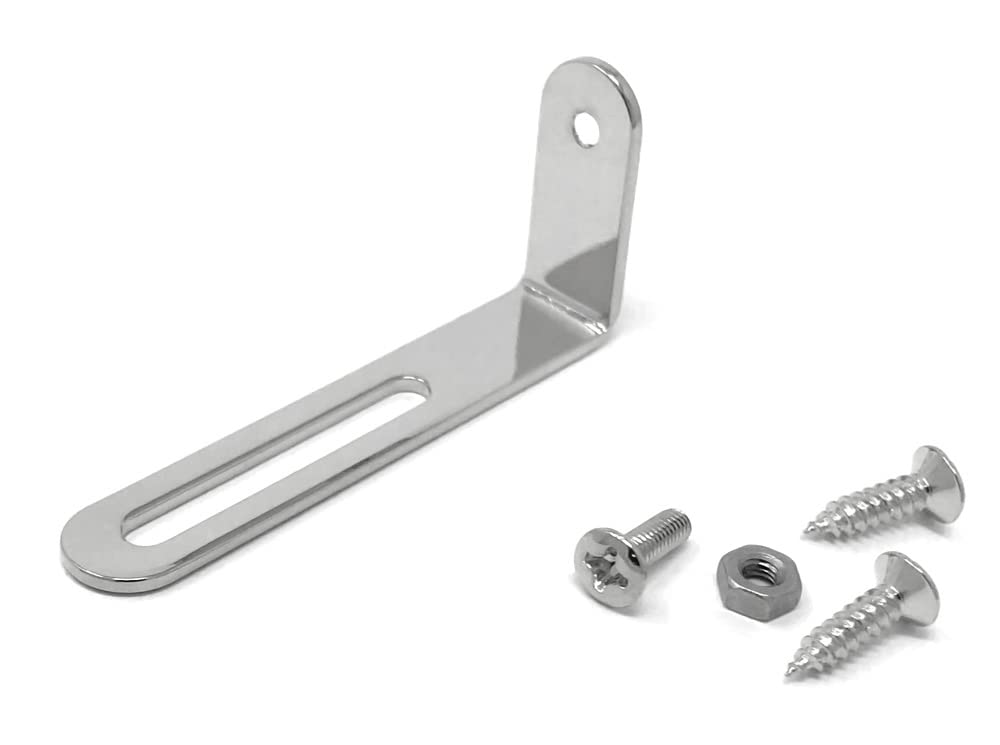 Vintage Forge Chrome Pickguard Mounting Bracket Compatible With Gibson Epiphone Les Paul Electric Guitar With Screws Lpb20-Chr