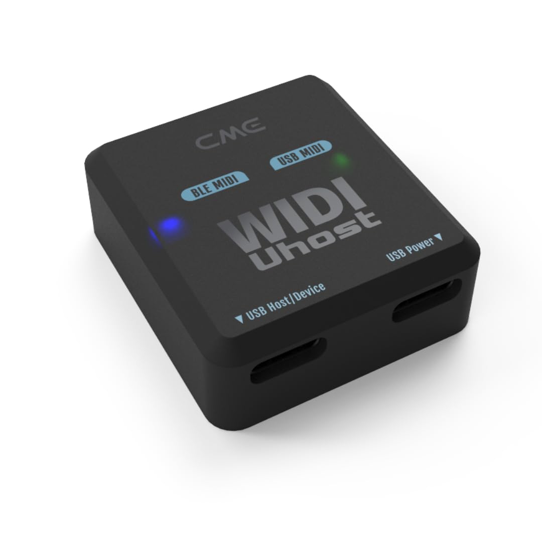 CME WIDI Uhost - Bluetooth MIDI Interface & USB Host for Class-Compliant Instruments, Controllers & Keyboards - Works with Windo