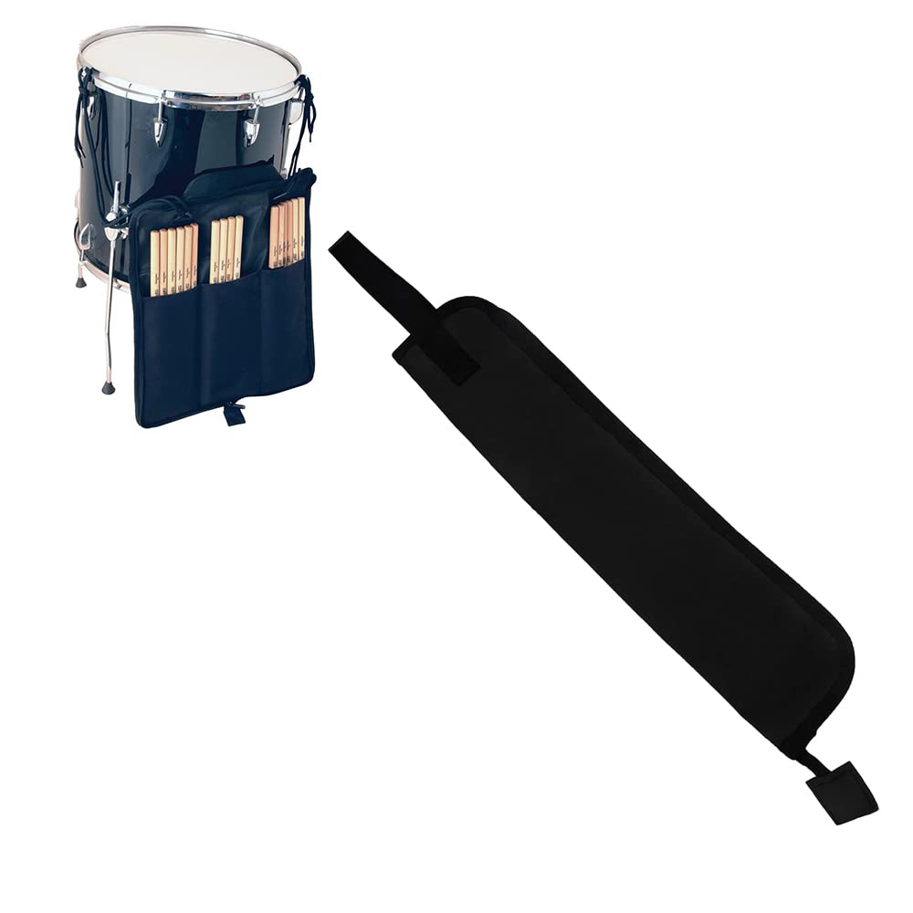 Watris Veiyi Drum Stick Bag, Portable Drumstick Case Bag, Percussion Drum Mallet Hanging Case, Drumstick Handbag with Handle (Bl