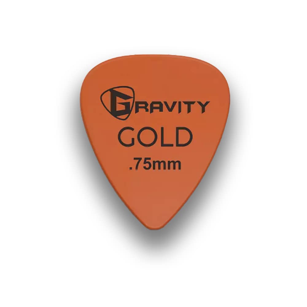 Gravity Gold Series Guitar Picks - Ideal for Beginners and Professionals - Lightweight, Durable, and Provides Superior Grip - Pa
