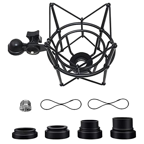 Audio Array Aa-04 Metal Spider Shock Mount For Condenser Microphone | Anti Vibration, Suspension, Isolation | 4 Size Bottom Scre