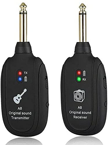 Careflection || Wireless Guitar System, 20Hz-20Khz Uhf Guitar Wireless Transmission System,Built-In Rechargeable Lithium Battery