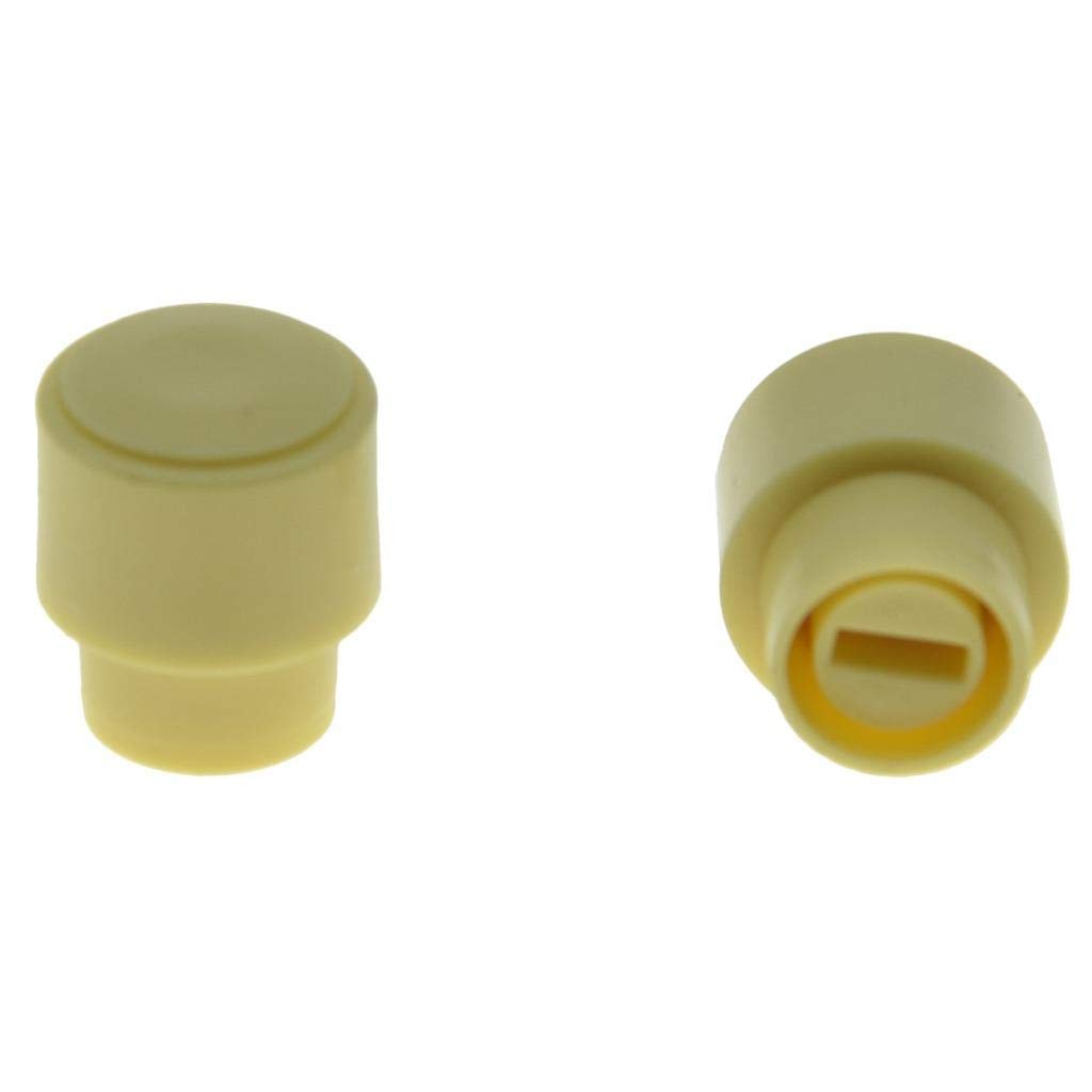 Dopro 2pcs Barrel Switch Tip 3 Way/4 Way Pickup Selector Switch Knob for U.S. Tele/Telecaster Ivory
