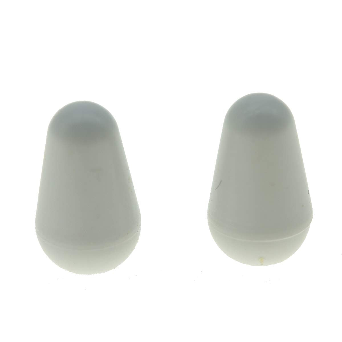 Kaish 2Pcs Guitar 5 Way Switch Tip Cap Switch Knob For Usa Stratocaster/Strat White