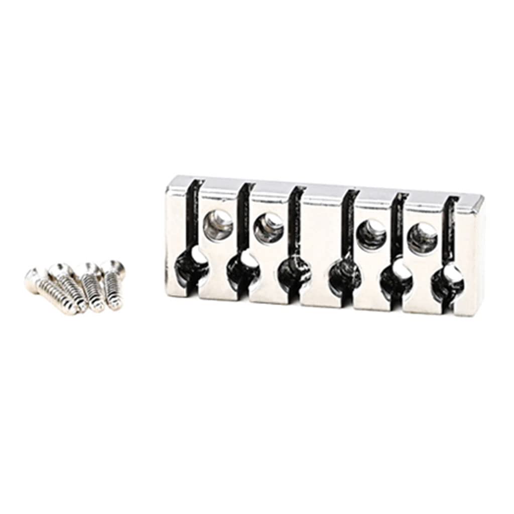 Alnicov 42mm Headless Guitar Locking Nut String Lock For 6 String Headless Guitar Parts Replacement