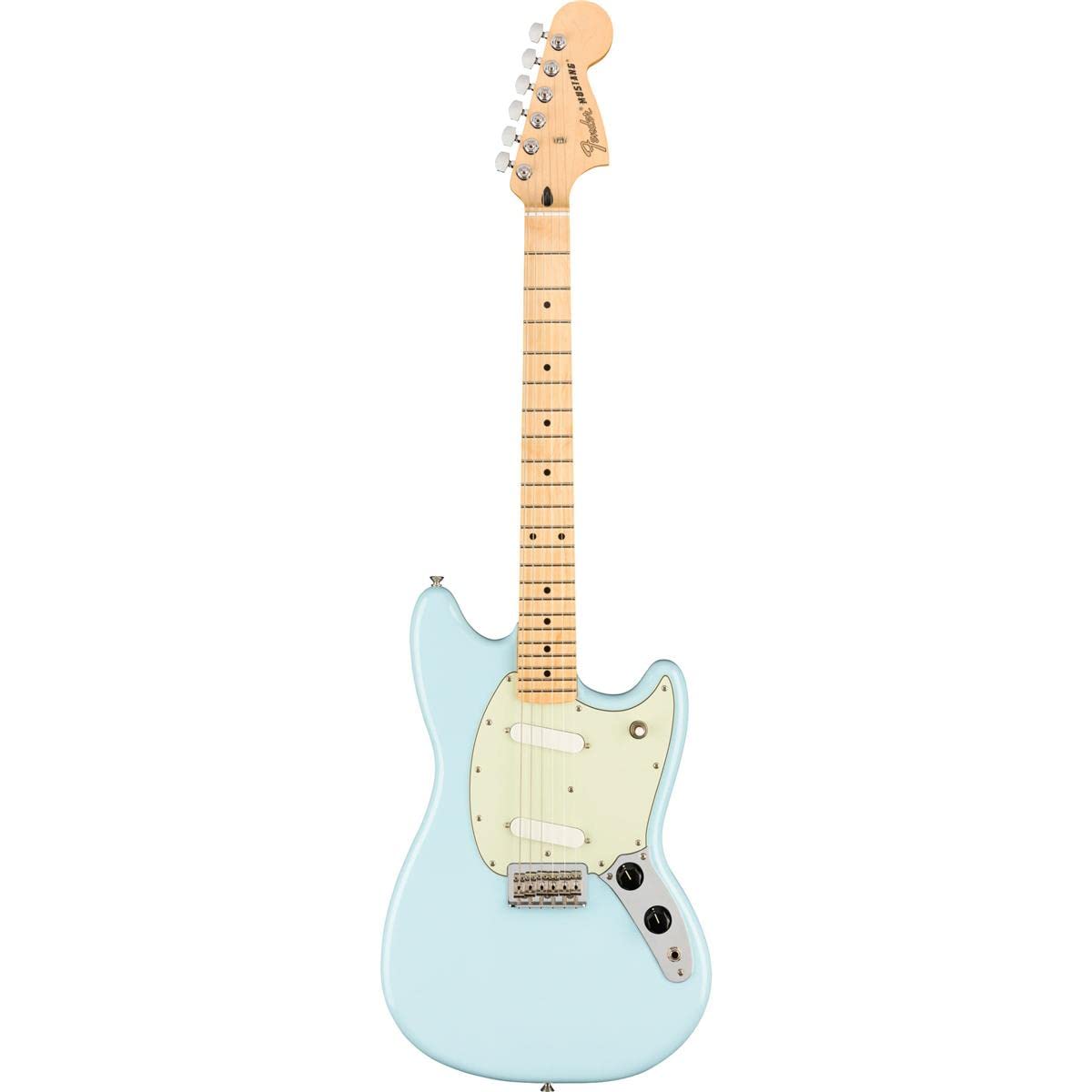 Fender Player Mustang Electric Guitar, Sonic Blue, Maple Fingerboard