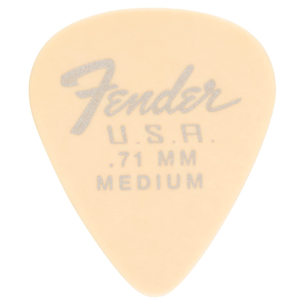 Fender Dura-Tone Delrin Guitar Picks 351 Shape, Guitar Accessories, Olympic White, 0.71Mm, 12-Pack