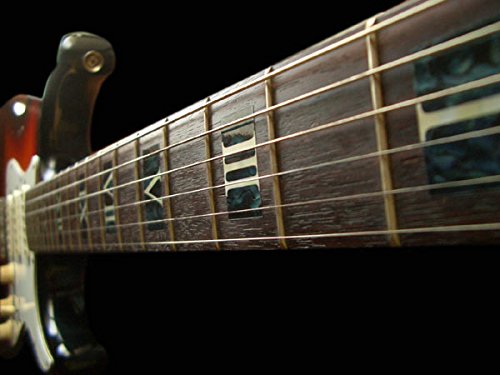 Jockomo Roman Numeral Block/Black Pearl Guitar Inlay Sticker