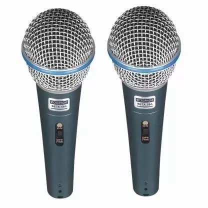 Hybite Microphone Beta 58A Dynamic Mic Cardioid Vocal Multi-Purpose Wired Mic With On/Off Switch, Ideally Suited For Speakers, K