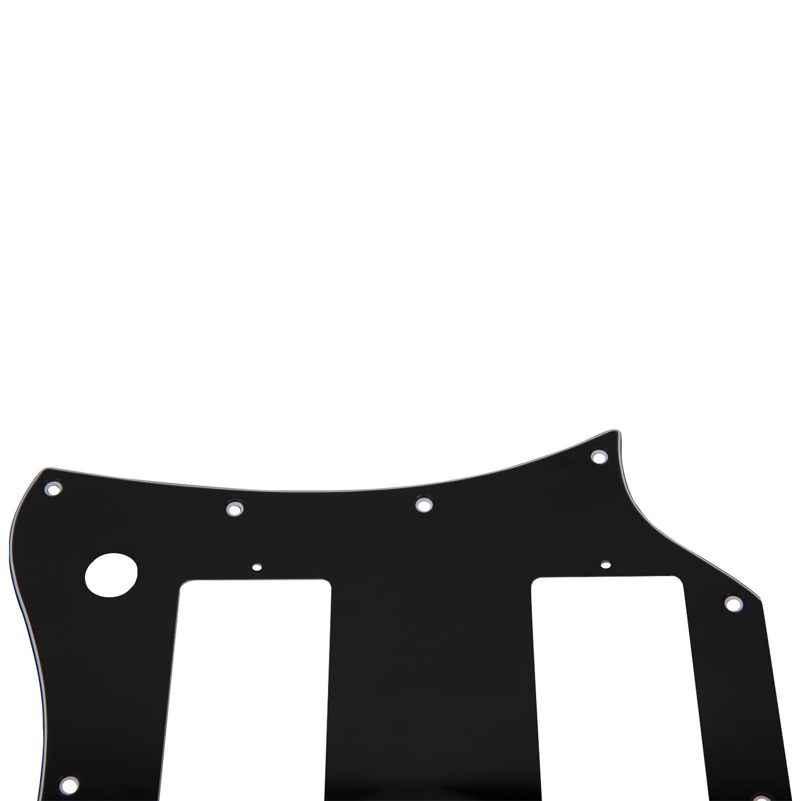 1Pcs Yootones 3Ply White Guitar Scratch Plate Full Face Compatible with SG Standard Style Guitar Pickguard (3Ply Black)