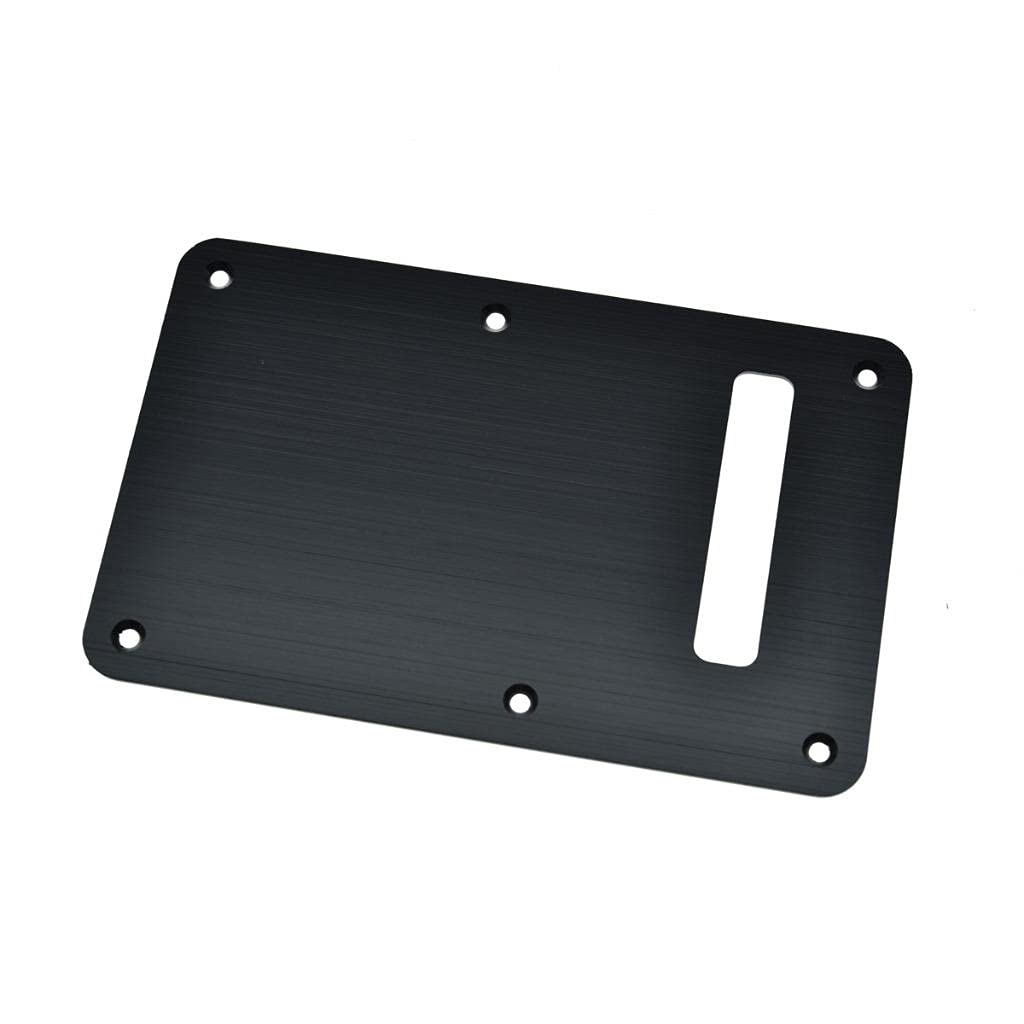 KAISH 6-Hole Metal Aluminum Anodized Modern Style ST/Strat Back Plate Tremolo Trem Cavity Cover for USA/Mexico Stratocaster/Stra