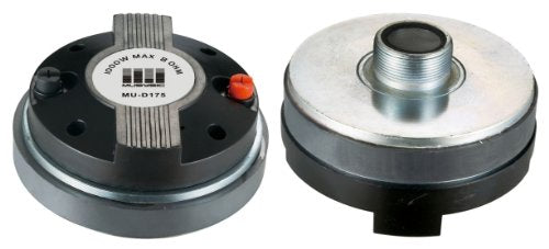 MUSYSIC Pair 1000 Watts Titanium Compression Driver 1.75 Screw-On Horn Driver Tweeter for Audio Speakers, 8 Ohms, MU-D175