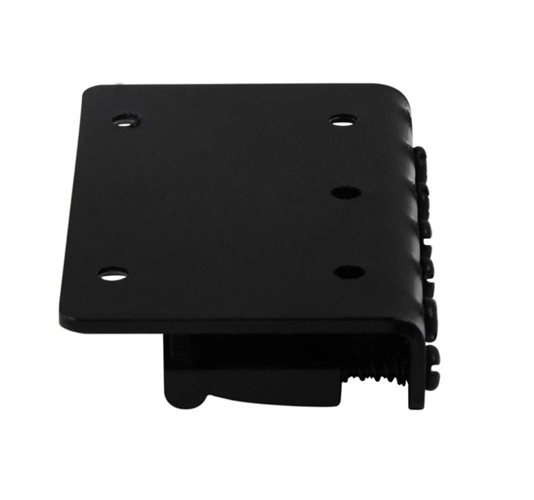 6 String 65MM Metal Fixed Hardtail Saddle Bridge Top Load Guitar Tailpiece Compatible for Fender Strat Tele Electric Guitar,Blac