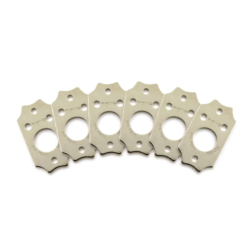 Prt-952-213-N0: Ratio Invisomatch Premium Mounting Plates For Gibson Style Screw Hole - Nickel