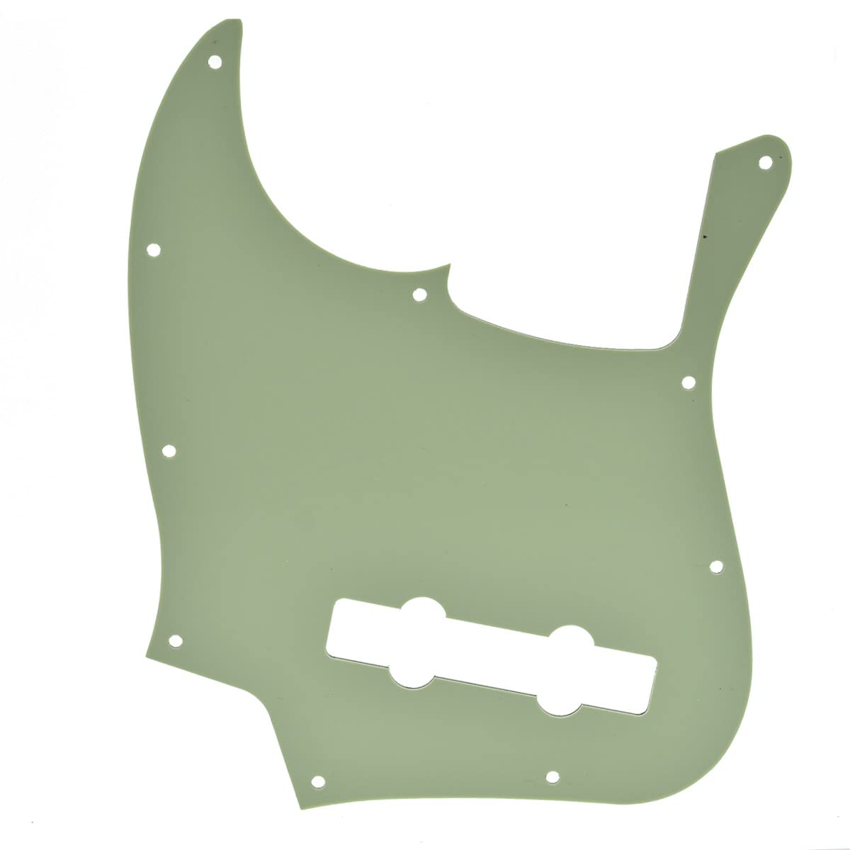 Dopro 5 String Jazz Bass Pick Guard J Bass Scratch Plate for USA/Mexican Fender 5 String Jazz Bass Mint Green 3 Ply