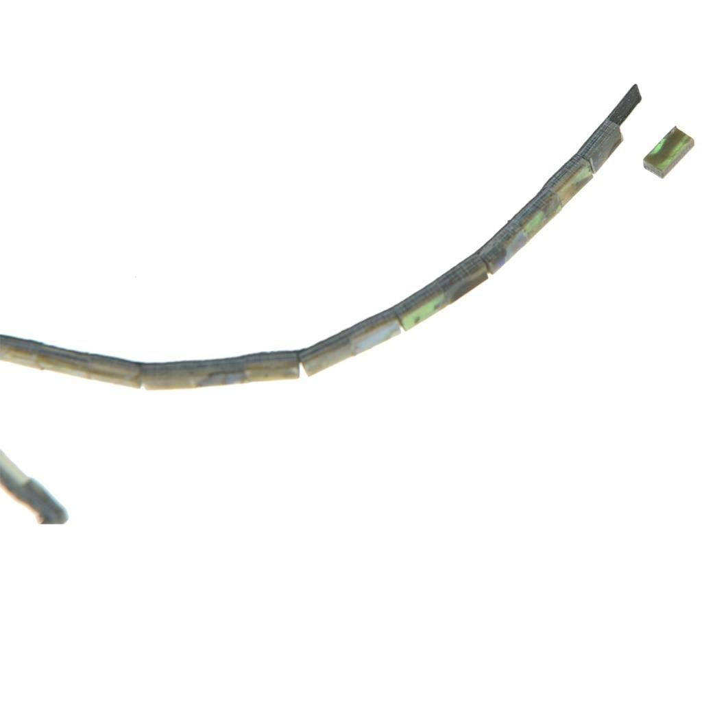 KAISH Pack of 2 Real New Zealand Abalone Shell Binding Purfling Strips for Guitar Ukulele 800mm*2mm*1.5mm