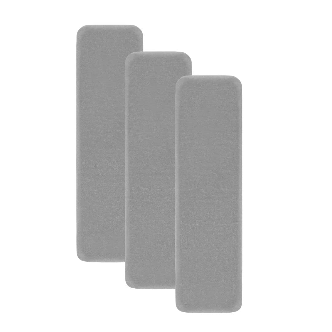 Timber Acoustics Soundproofing Wooden Foam Panels, Acoustic Room Treatment (Set of 3) (1 x 3 x 1.5) (Grey)