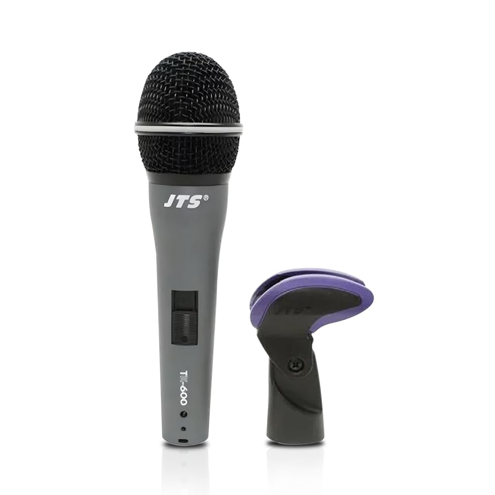 Jts Tk-600 Cardioid Dynamic Xlr Microphone Without Cable, Grey