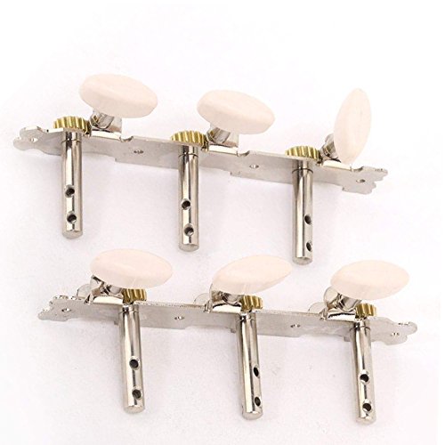 LDEXIN 2Pcs Classical Guitar Tuners 3R3L Machine Head Tuning Pegs Keys for Acoustic Guitar